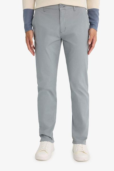DeFacto Regular Fit Κανονική εφαρμογή ίσιο παντελόνι Chino D7349AX25AU