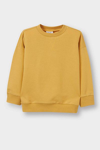 DeFacto Baby Boy Crew Neck Basic Plain Sweatshirt A7343A525Au