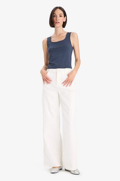 DeFacto Slim Fit Slim Fit Basic Μονόχρωμο Μονόχρωμο Μονόχρωμο Γιακά Μονόχρωμο C2622AX25AU