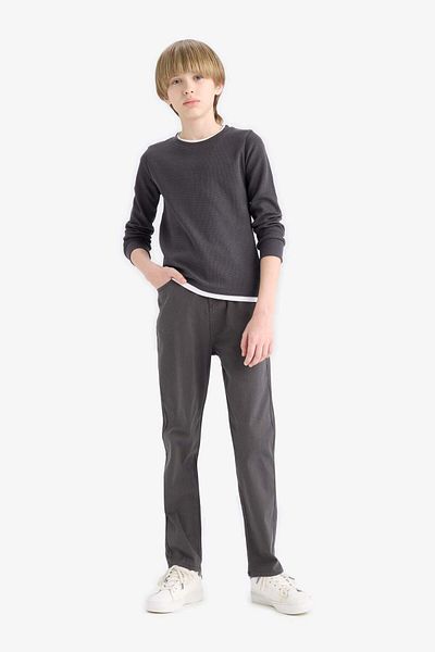 DeFacto Boy's Straight Leg Gabardine Trousers U3254A625Au