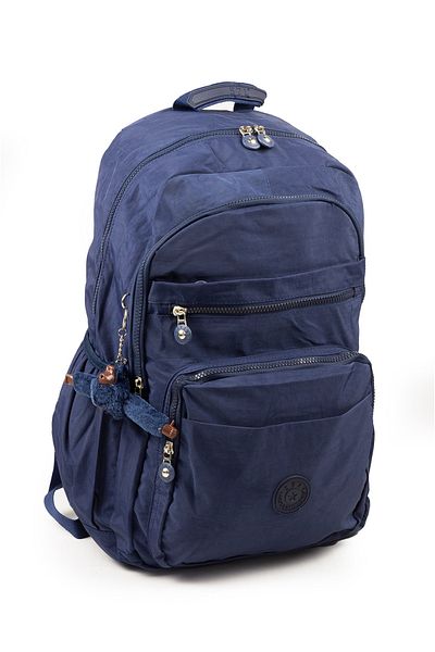 İMAKS 571 Crinkle/Clinkir Waterproof Lightweight Multi-Eye Sports, Travel, School, Laptop Backpack Navy Blue 1B