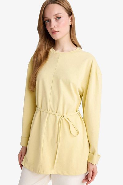 DeFacto Loose Fit Crew Neck Long Sleeve Tunic F4850Ax25Au
