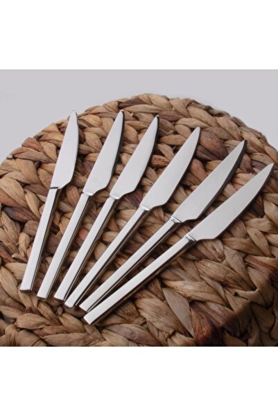 asc.home 6'lı 18.10 celik yemek Bıçağı 22 cm