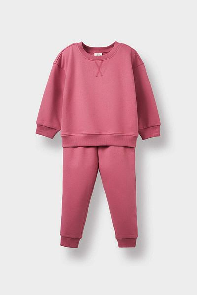 DeFacto Baby Girl 2 Piece Set Soft Furry Sweatshirt Sweatpants E8360A525Au