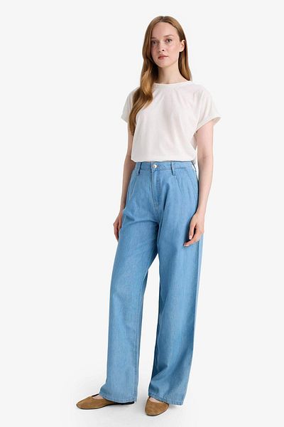 DeFacto Crew Neck Basic Plain Short Sleeve T-Shirt F4830Ax25Sm