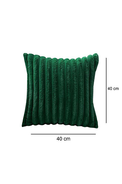 HOMİNG Green Throw Pillow Cover - 2-Piece Plush Fabric 241550