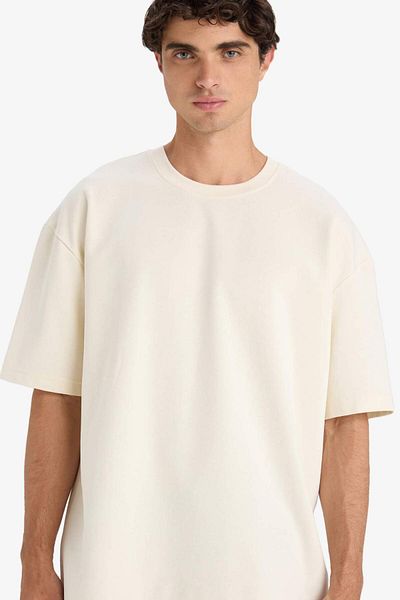 DeFacto Μπλουζάκι με κοντό μανίκι Oversize Crew Neck E9798AX25AU
