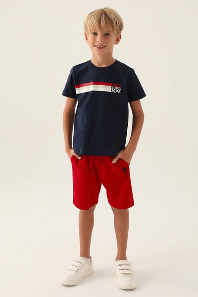 U.S. Polo Assn. U.S. Polo Assn Licensed Tonsurton Navy Blue Boy костюм Bermuda