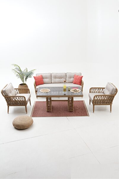 Divona Home MALDİV BAHÇE BALKON OTURMA GRUBU (3+1+1+MASA)