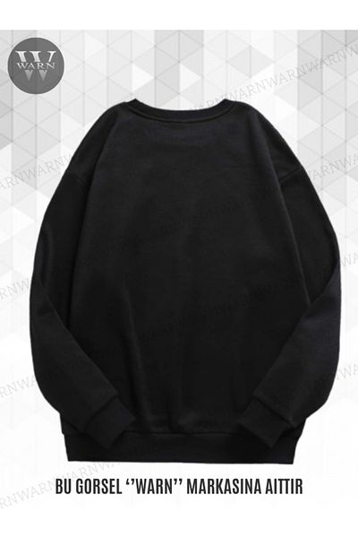 warn Hanorac unisex cu gât crew din bumbac de iarnă în 3 culori