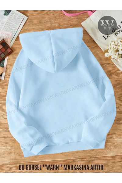 warn Φούτερ με κουκούλα 3 νήματα, χειμερινό Unisex, βαμβακερό, χοντρό