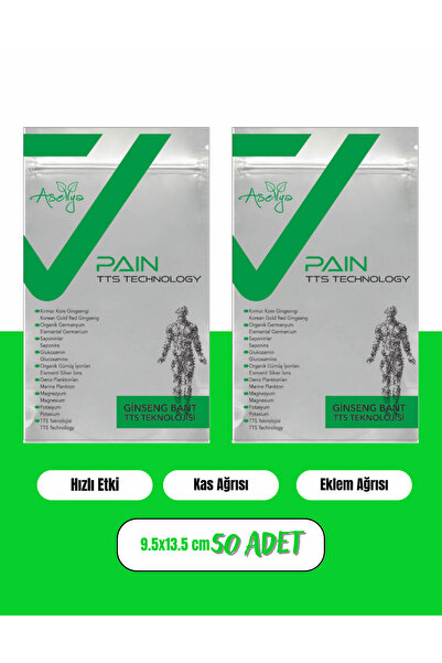 asellya sağlıklı yaşam Pain, Ginseng Kas ve Eklem Bandı 25'li x 2 Paket