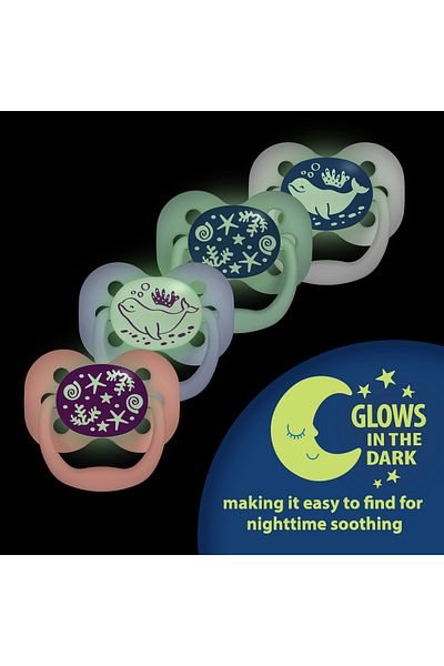 Dr.Brown's Dr. Brown's ™   Advantage ™   Shining in the Dark Liar Pacifier Blue Ocean- 1St Stage
