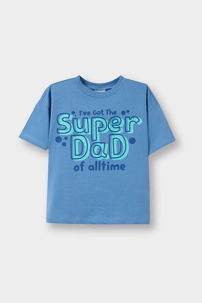 DeFacto Baby Boy Crew Neck Printed Short Sleeve T-Shirt E1076A525Sm