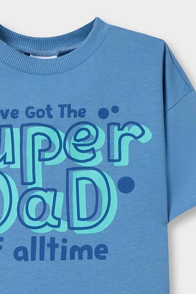 DeFacto Baby Boy Crew Neck Printed Short Sleeve T-Shirt E1076A525Sm