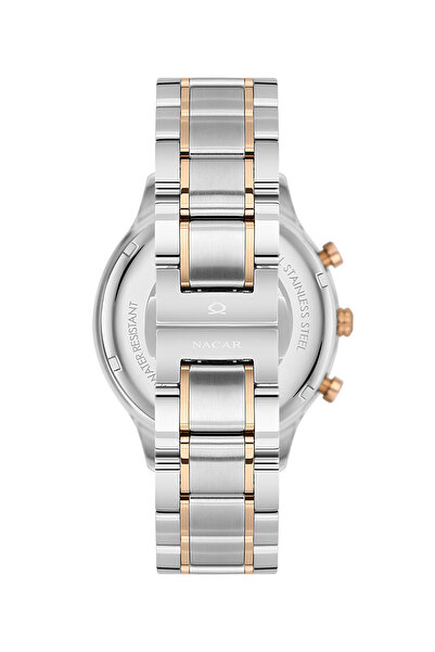Nacar Sapphire Glass Sport Silver - Rose Men's Wristwatch Nc33-298316G-Enrm
