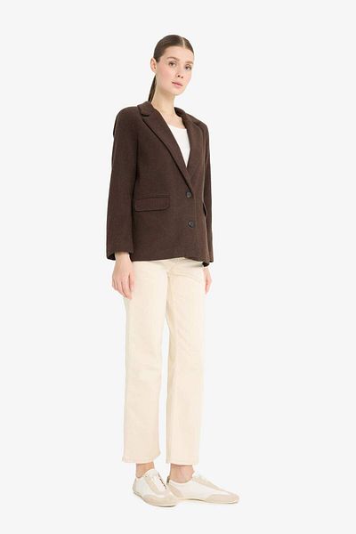 DeFacto Regular Fit Wool Look Blazer Jacket Y6483Az22Wn