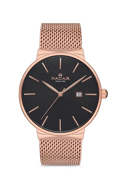 Nacar Rose Gold Men's Wristwatch Nc34- 290431 -Rbrm