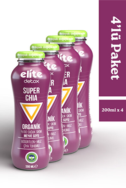 Elite Naturel Organik Super Chia 4'lü Paket 4 X 200ml