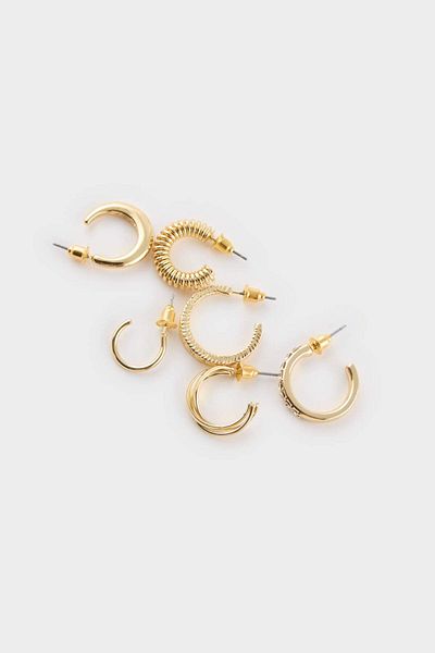 DeFacto Women's 6-Piece Gold Earrings F5968Axns