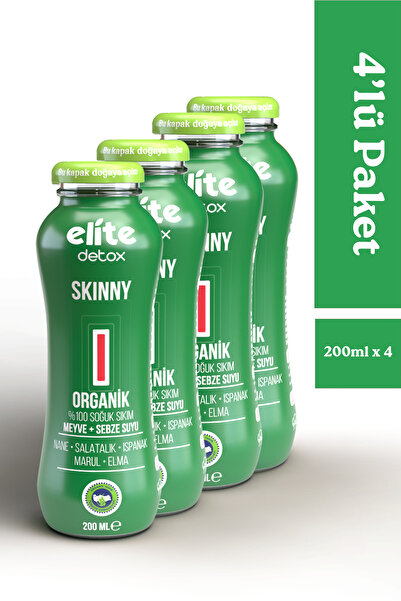 Elite Naturel Organik Arındırıcı Skinny 4lü Paket