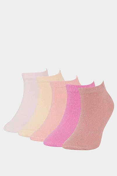 DeFacto 5-пакет памучни чорапи за момичета F8564A8NS