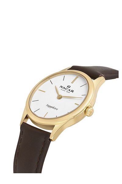 Nacar Sapphire Glass Classic Brown Women's Wristwatch Nc21- 397228 -Dwl2