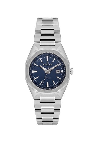 Nacar Sapphire Glass Sport Silver Women's Watch Nc08-39430494-Alm