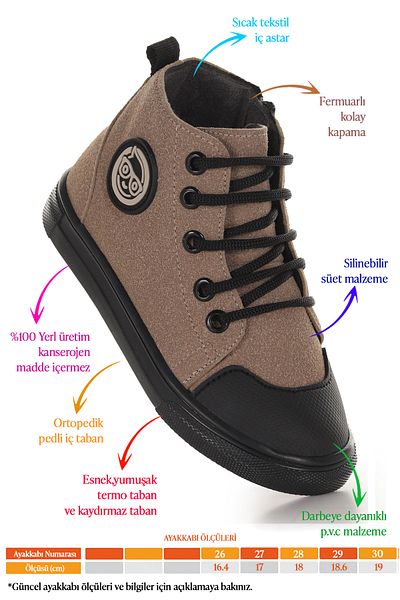 Kiko Kids Pantofi de barca casual pentru băiat cu fermoar Kai