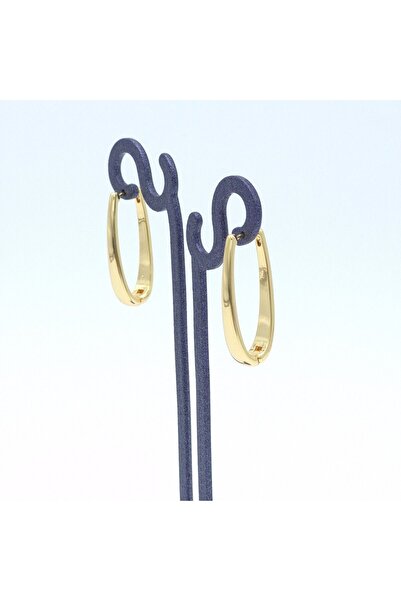 Janset Gold Colored Long Elegant Steel Earrings - 316l Non-tarnish Earrings