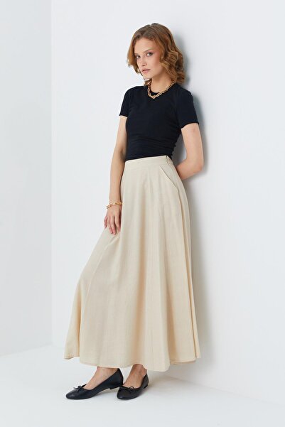 Mixray Fusta evazată pentru femei model 4631 - Design cu pietre fragmentate