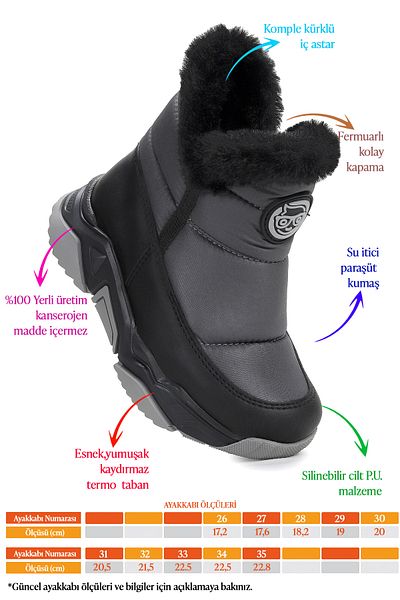 Kiko Kids Pamela Zippered Girl's Snow Boots
