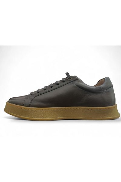 LUCIANO BELLINI Men's Leather Casual Shoes C15057 - Brown - 43