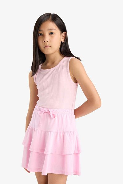 DeFacto Girl's Crew Neck Basic Plain Undershirt Z7815A625Hs