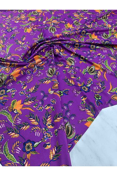 ipekkumaş Model de flori de pansy Rochie Shalwar Fabrică de mătase Sendi Produsul nostru se vinde în bucăți 1 bucată 1 metru