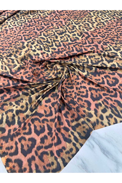 ipekkumaş Leopar Desen Elbiselik Gömleklik Şalvarlık İpek Sendi Kumaş ÜRÜNÜMÜ...