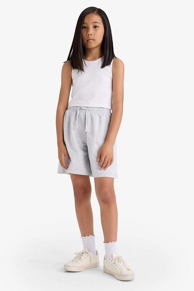 DeFacto Κορίτσια Relax Fit Elastic Waist Basic μασίφ σορτς D9058A825HS