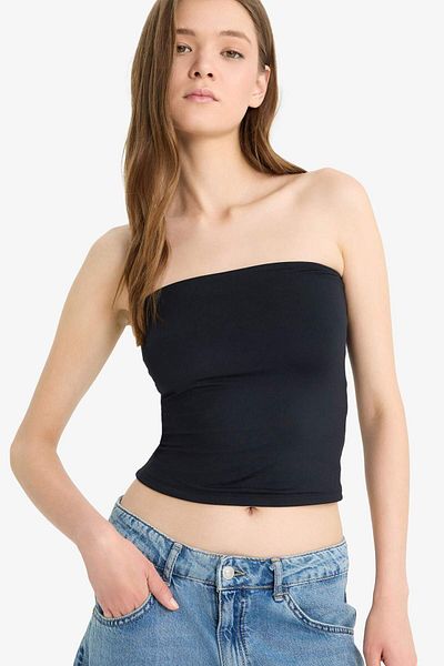 DeFacto Coool Fitted Strapless Blouse F5162Ax25Sm