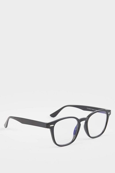 DeFacto Unisex Blue Glass Black Frame Reading Glasses F6066Axns