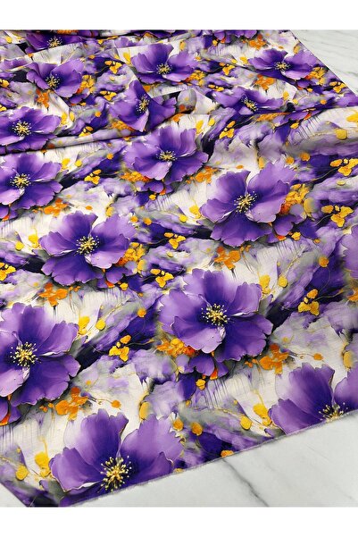 ipekkumaş Geranium Pattern Dress Shirt Crepe Fabric Our Product Is Sold in Pi...