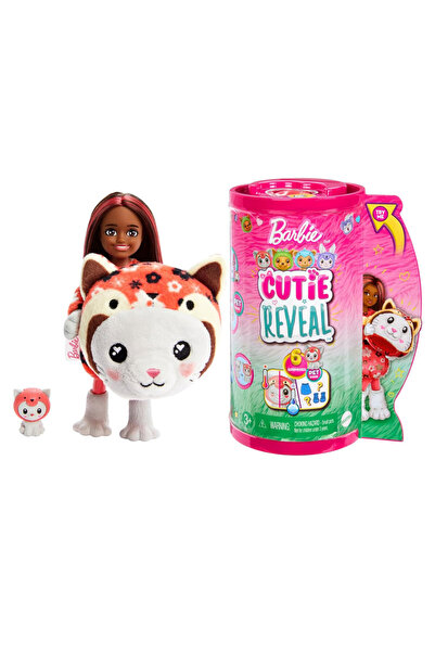 Barbie Chelsea Cutie Reveal Şirin Kostümler Serisi - Kırmızı Panda Kostümlü K...