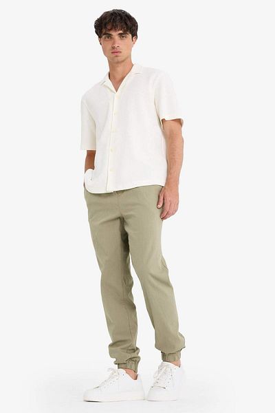 DeFacto 100% Cotton Cargo Jogger Pants Three Pockets E0834Ax25Sm