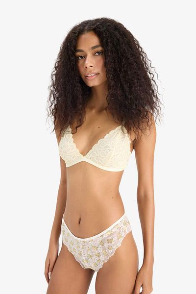 DeFacto Chiloți brazilian cu flori din dantelă-Fall in Love E6987AX25SP