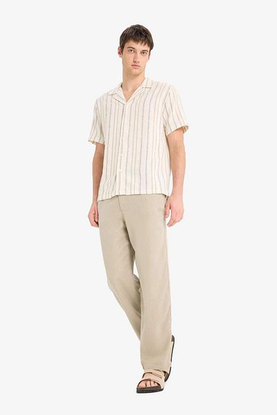DeFacto Loose Relaxed Fit Wide Leg Three Pockets Wide Leg Summer Trousers F1162Ax25Sm