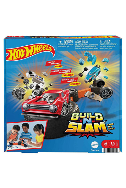 HOT WHEELS Build N Slam Kutu Oyunu, 5 yaş ve üzeri, HLX91