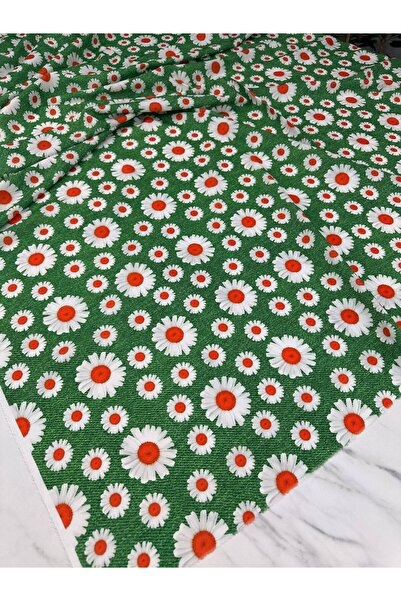 ipekkumaş Тканина креп з малюнком ромашки для суконь та сорочок Наш товар про...