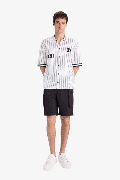 DeFacto Relax Fit Cargo Pocket Bermuda Shorts E2207Ax25Sm