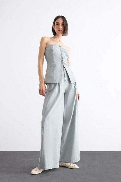 DeFacto Wide Leg Trousers F7567Ax25Sm