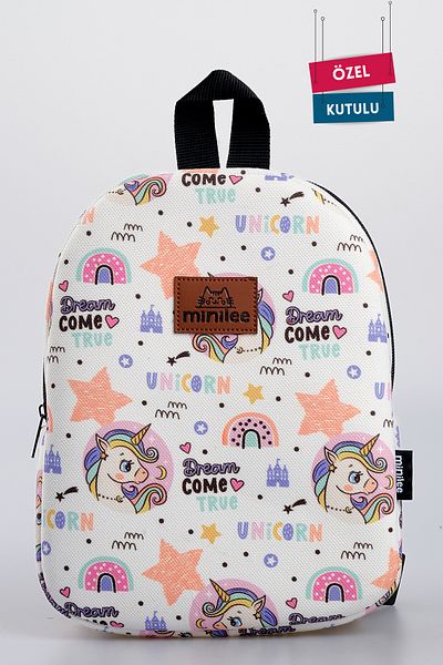 Minilee 0-8 ani Unicorn World of Dreams - Rucsac pentru copii pentru creșă, grădiniță [Cutie specială]