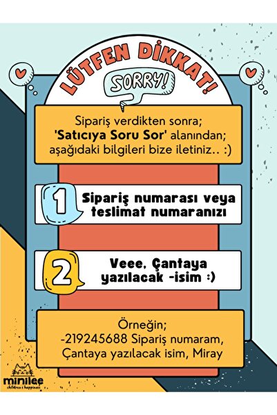 Minilee KİŞİYE ÖZEL İSİMLİ - Sevimli Unicorn 0-8 Yaş Çocuk Sırt Çantası